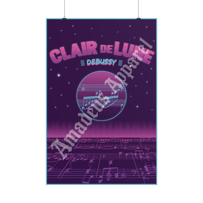 "Clair de Lune" Debussy Rolled Poster Wall Art