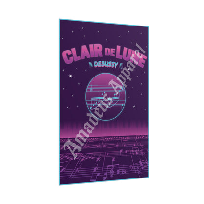 "Clair de Lune" Debussy Rolled Poster Wall Art