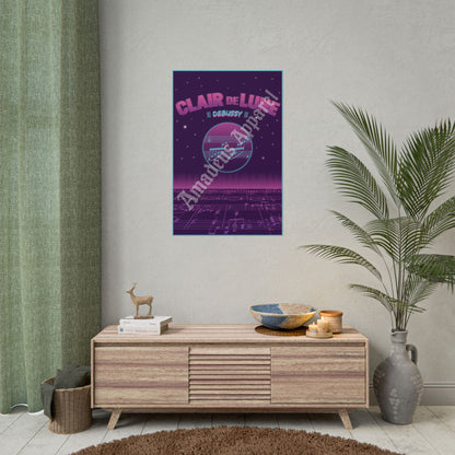 "Clair de Lune" Debussy Rolled Poster Wall Art