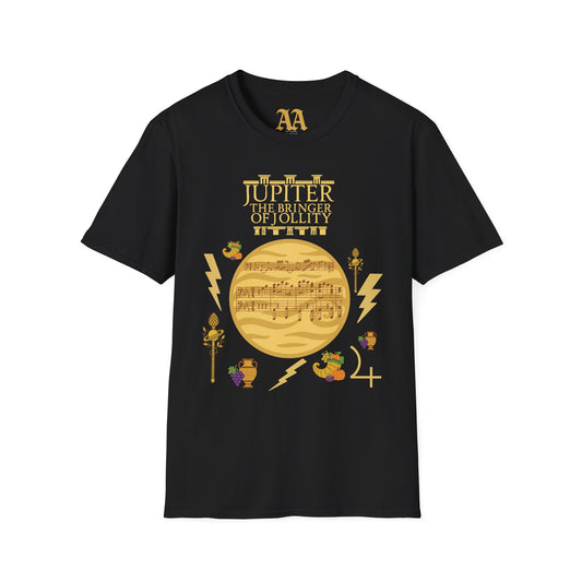 Holst Planet's Jupiter T shirt__Black__hanging