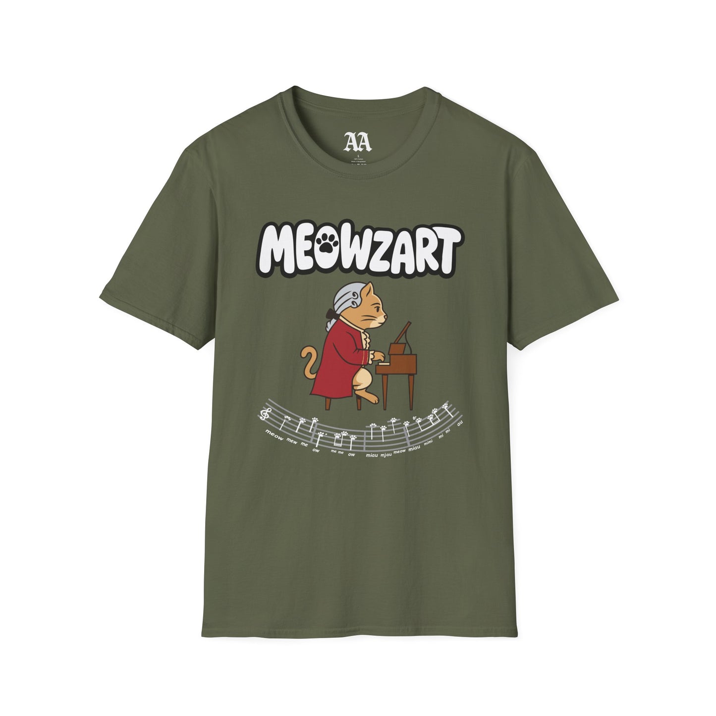 "Meowzart" Mozart Sonata Unisex T-Shirt