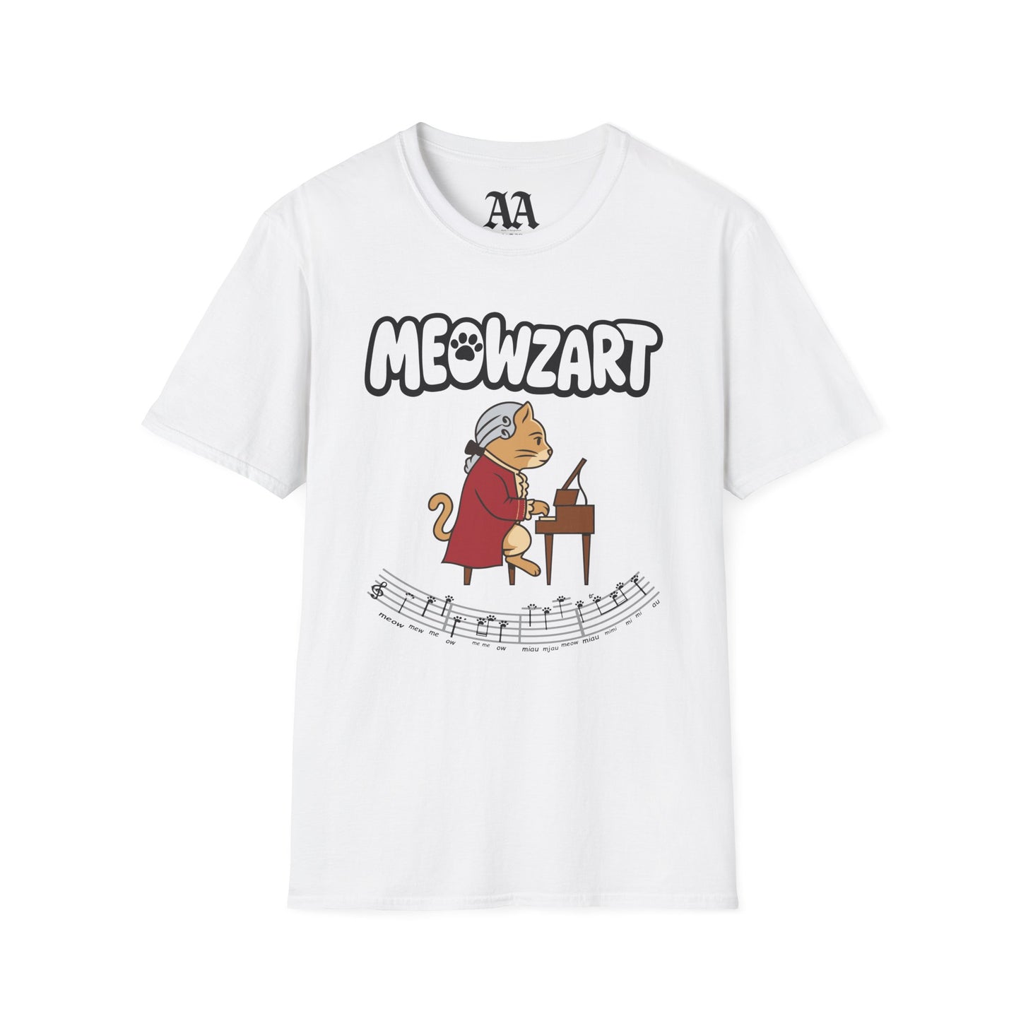 "Meowzart" Mozart Sonata Unisex T-Shirt