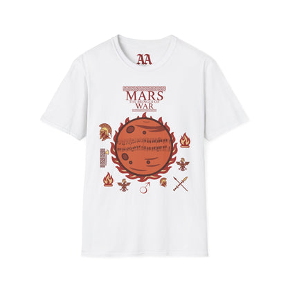 Holst Mars sheet music astrological symbols T Shirt__White__hanging