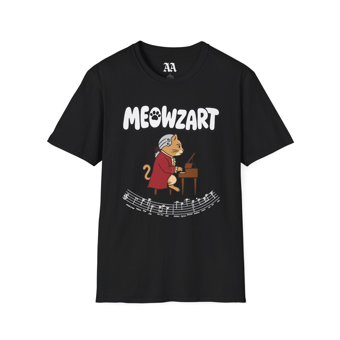 "Meowzart" Mozart Sonata Unisex T-Shirt