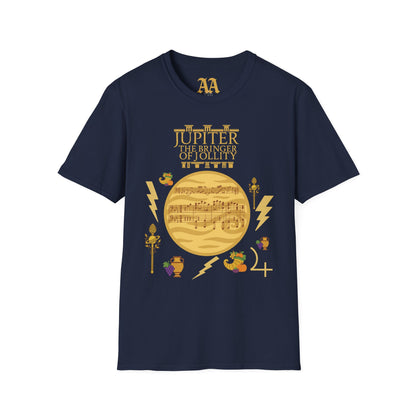 Holst Planet's Jupiter T shirt__Navy__hanging