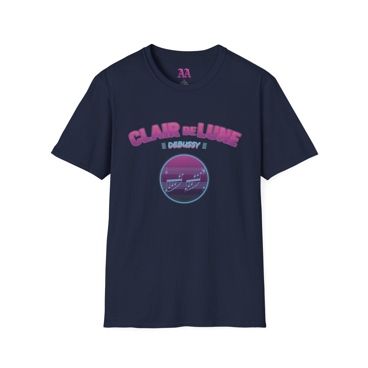 "Clair de Lune" Debussy Retro Synthwave Unisex T-Shirt