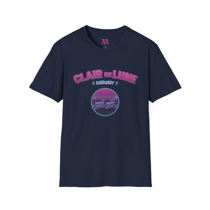 "Clair de Lune" Debussy Retro Synthwave Unisex T-Shirt