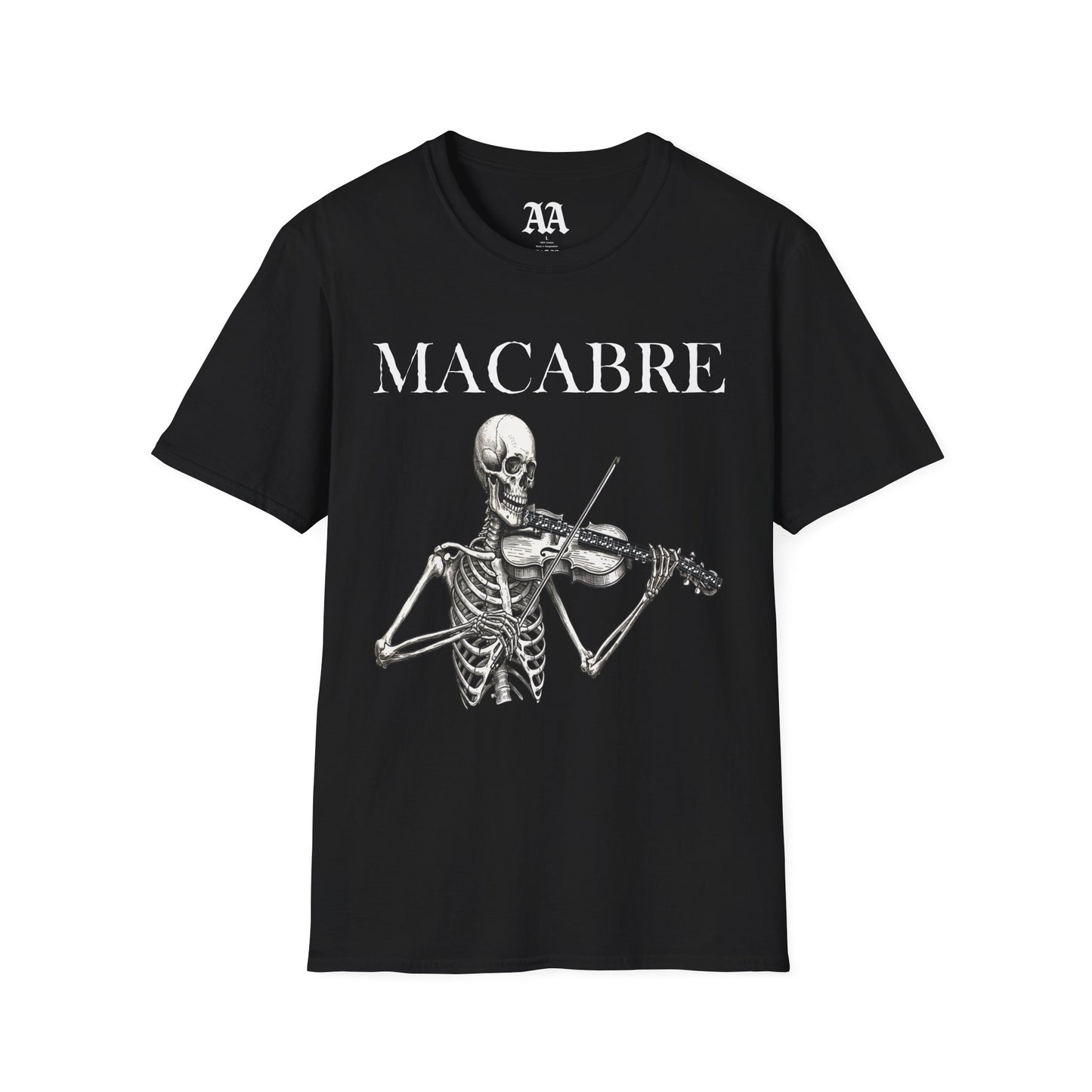 Macabre Danse Macabre Skeleton Violinist T-Shirt