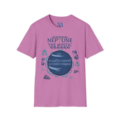 Holst Neptune sheet music astrological symbols T Shirt__Heather Radiant Orchid__hanging