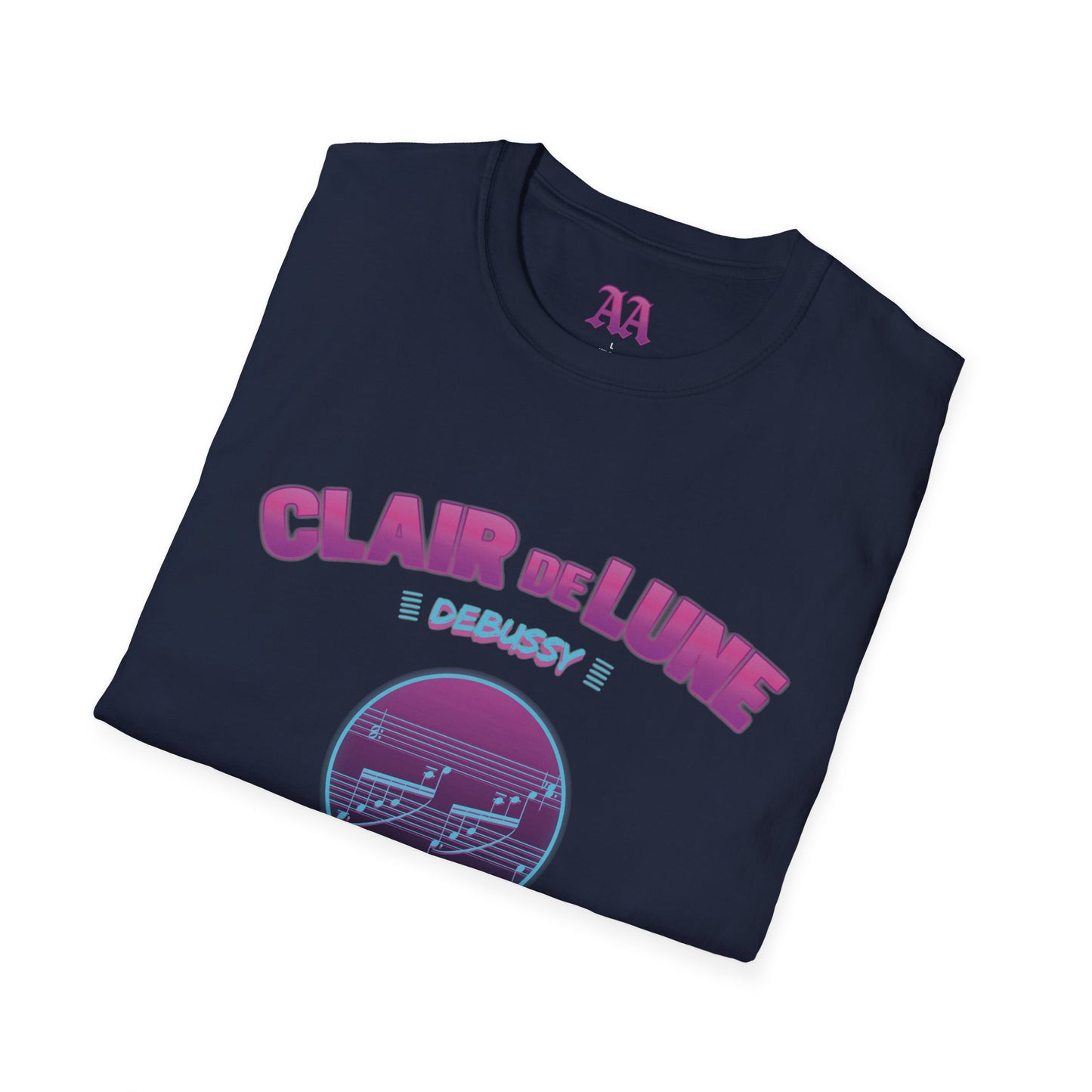 "Clair de Lune" Debussy Retro Synthwave Unisex T-Shirt