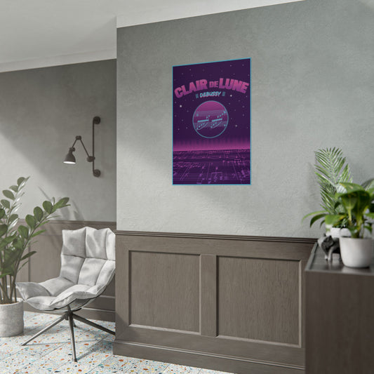 "Clair de Lune" Debussy Rolled Poster Wall Art
