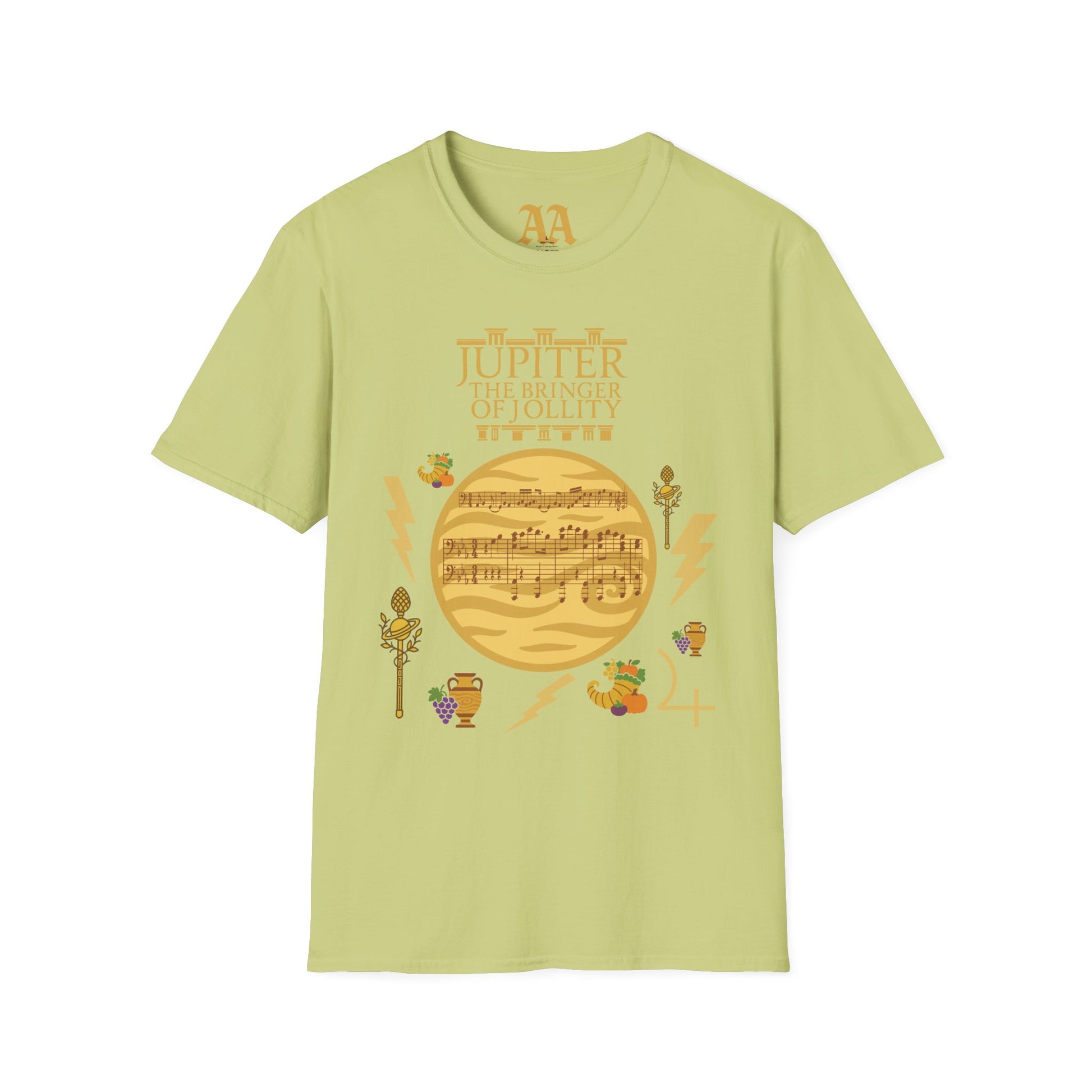 Holst Planet's Jupiter T shirt__Pistachio__hanging