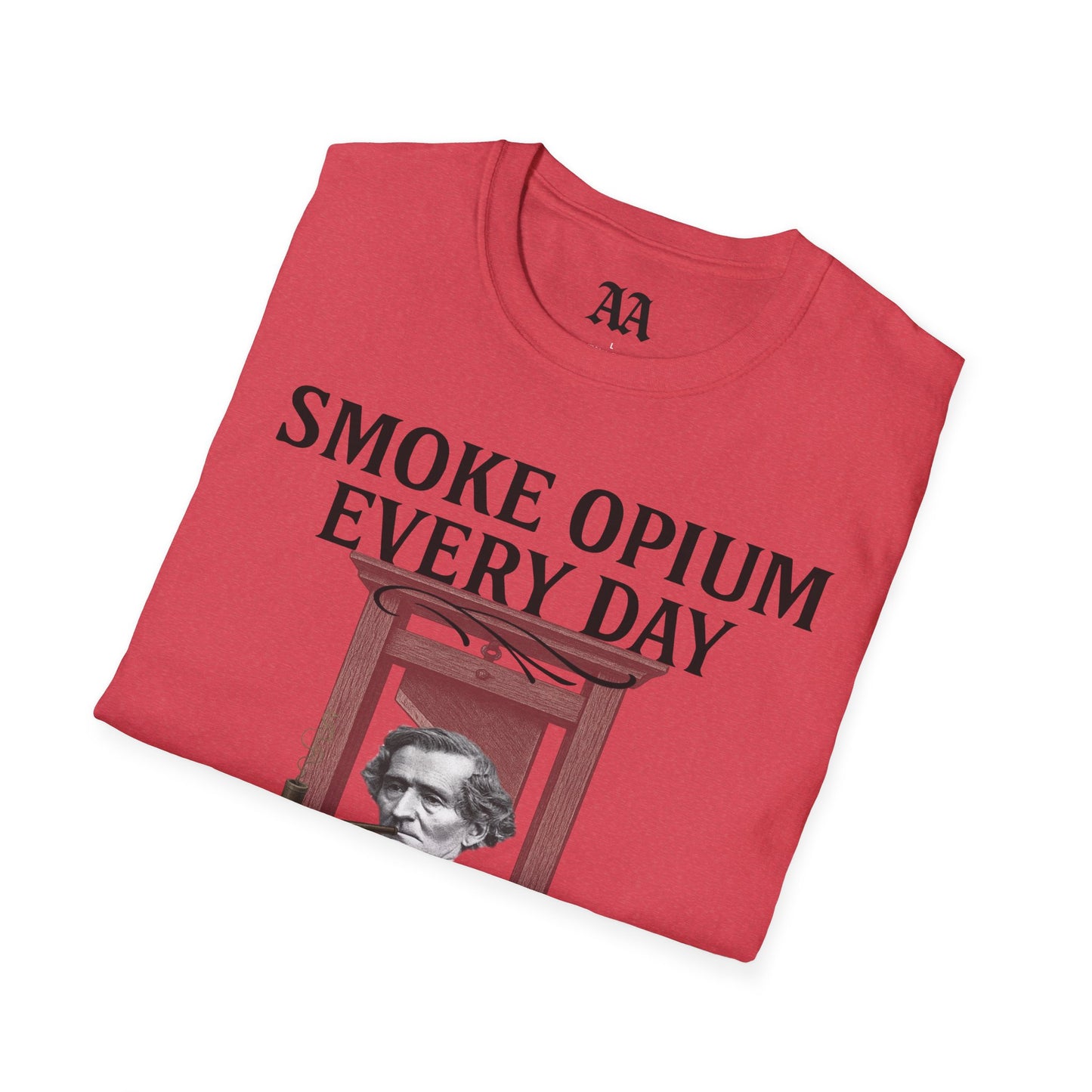 Berlioz Symphonie Fantastique T shirt__Heather Red__folded