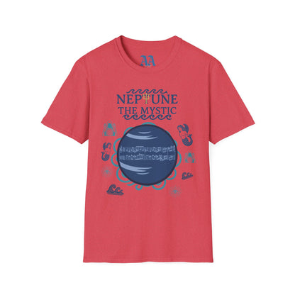 Holst Neptune sheet music astrological symbols T Shirt__Heather Red__hanging