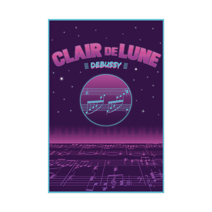 "Clair de Lune" Debussy Rolled Poster Wall Art