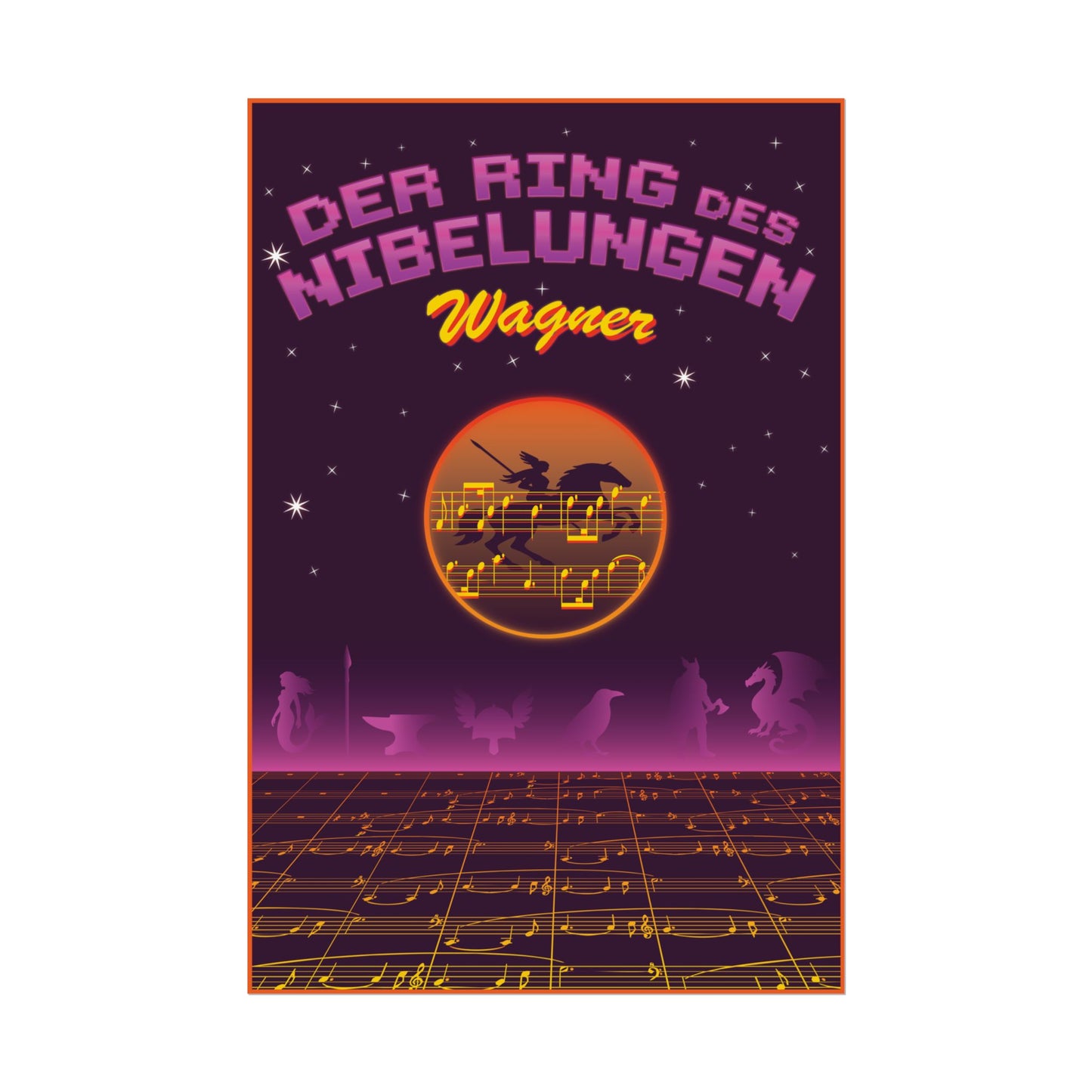 "Ring Cycle" Wagner Rolled Poster Wall Art