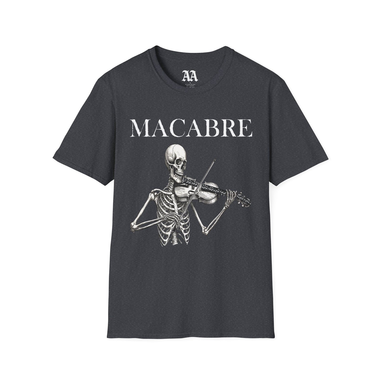 Macabre Danse Macabre Skeleton Violinist T-Shirt