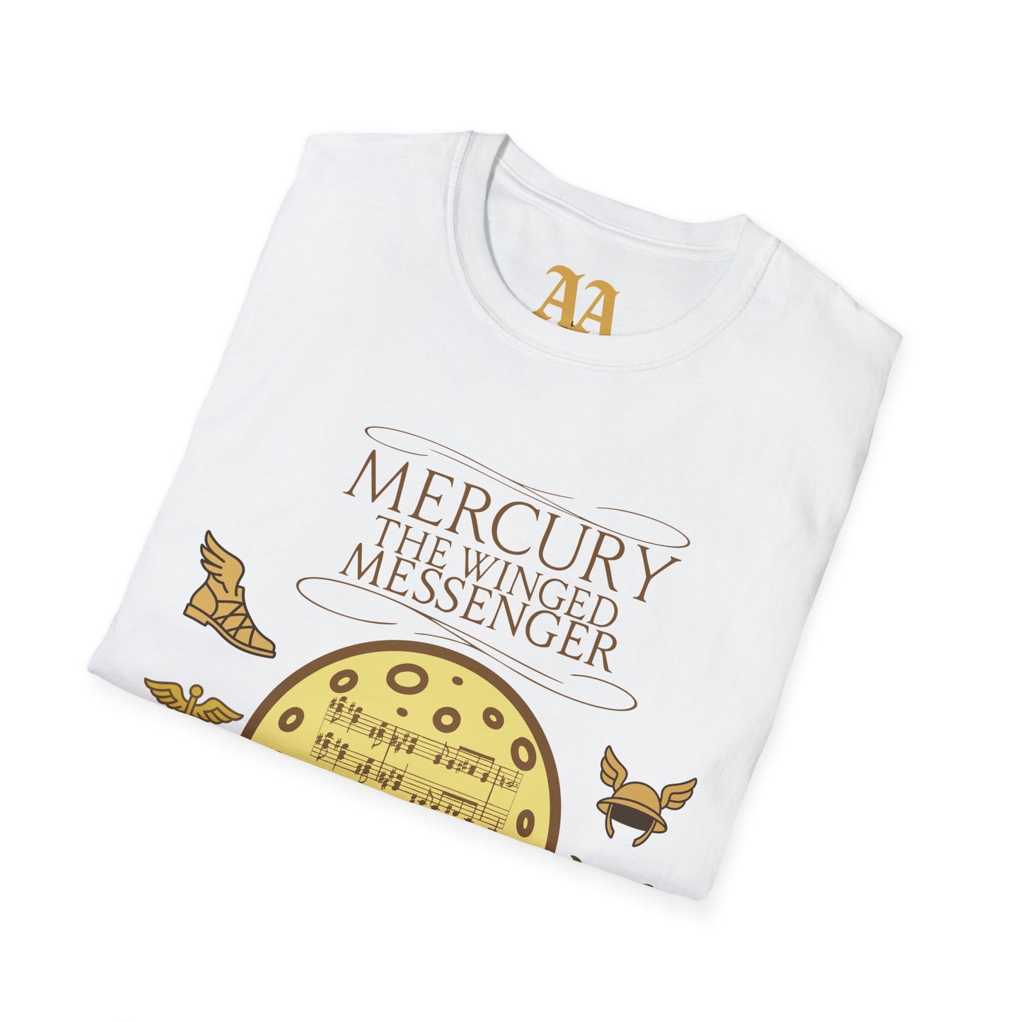 Holst Mercury sheet music astrological symbols T Shirt__White__folded