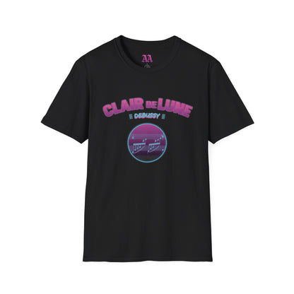 "Clair de Lune" Debussy Retro Synthwave Unisex T-Shirt