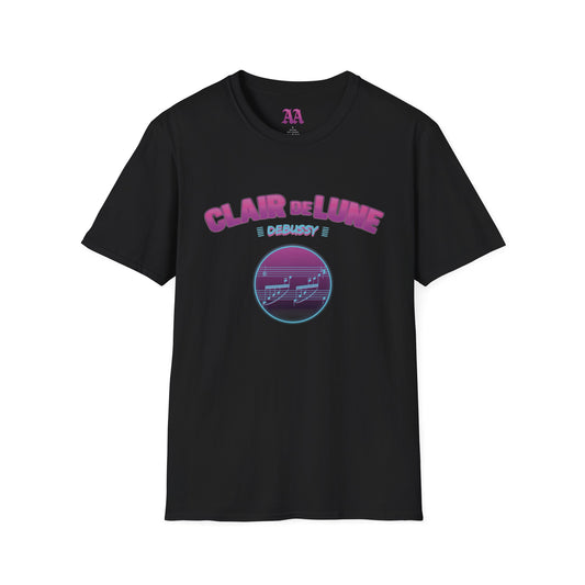 "Clair de Lune" Debussy Retro Synthwave Unisex T-Shirt