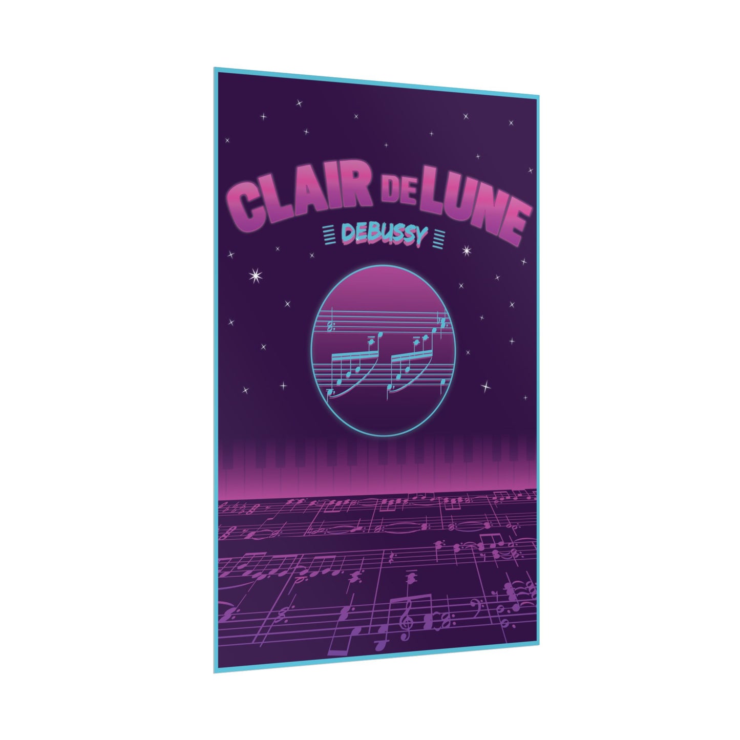 "Clair de Lune" Debussy Rolled Poster Wall Art