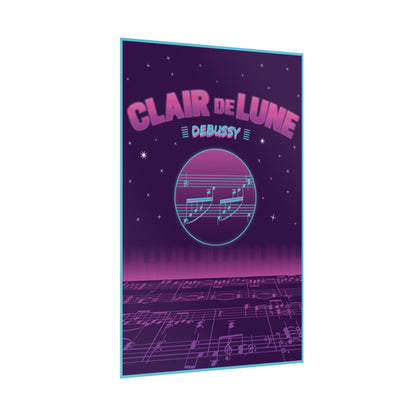 "Clair de Lune" Debussy Rolled Poster Wall Art
