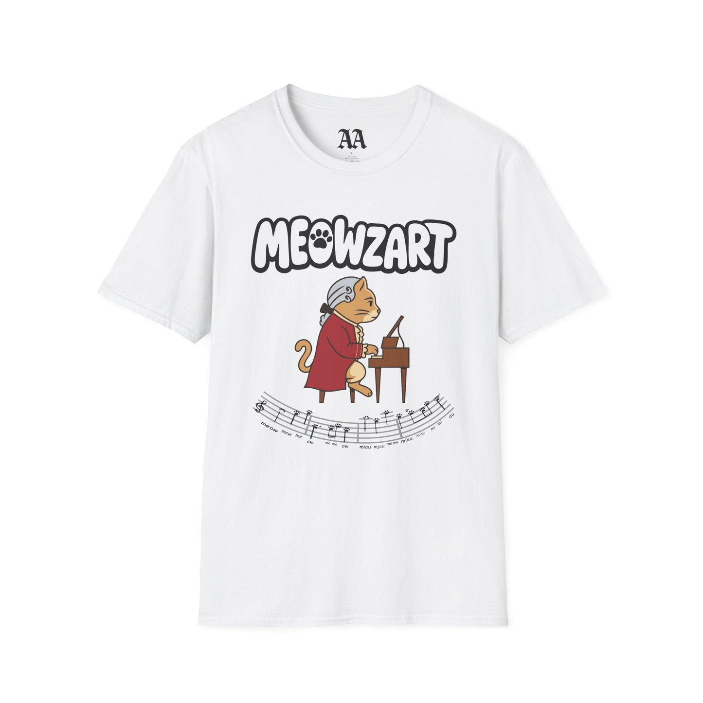 "Meowzart" Mozart Sonata Unisex T-Shirt