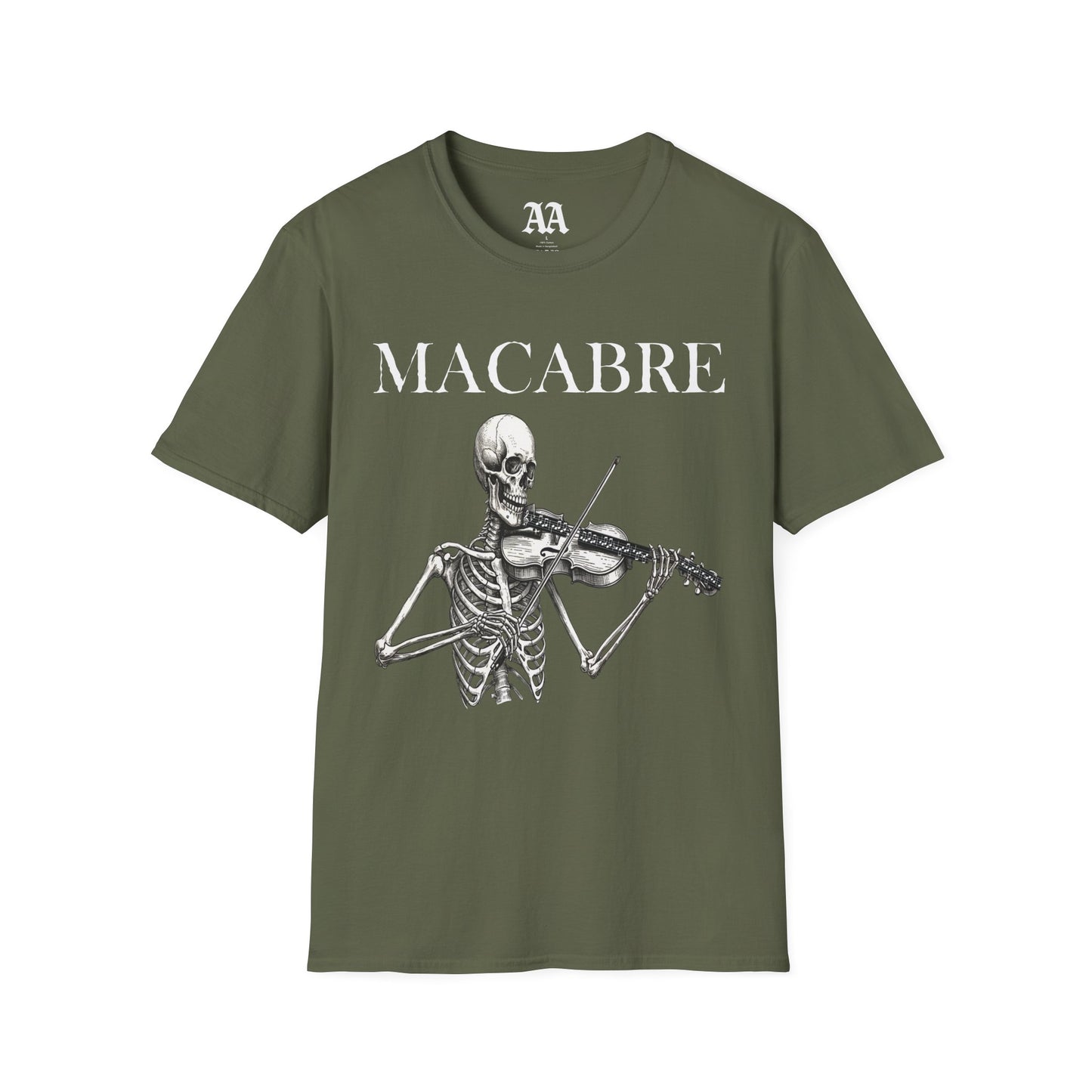 Macabre Danse Macabre Skeleton Violinist T-Shirt