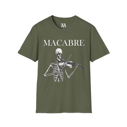 Macabre Danse Macabre Skeleton Violinist T-Shirt