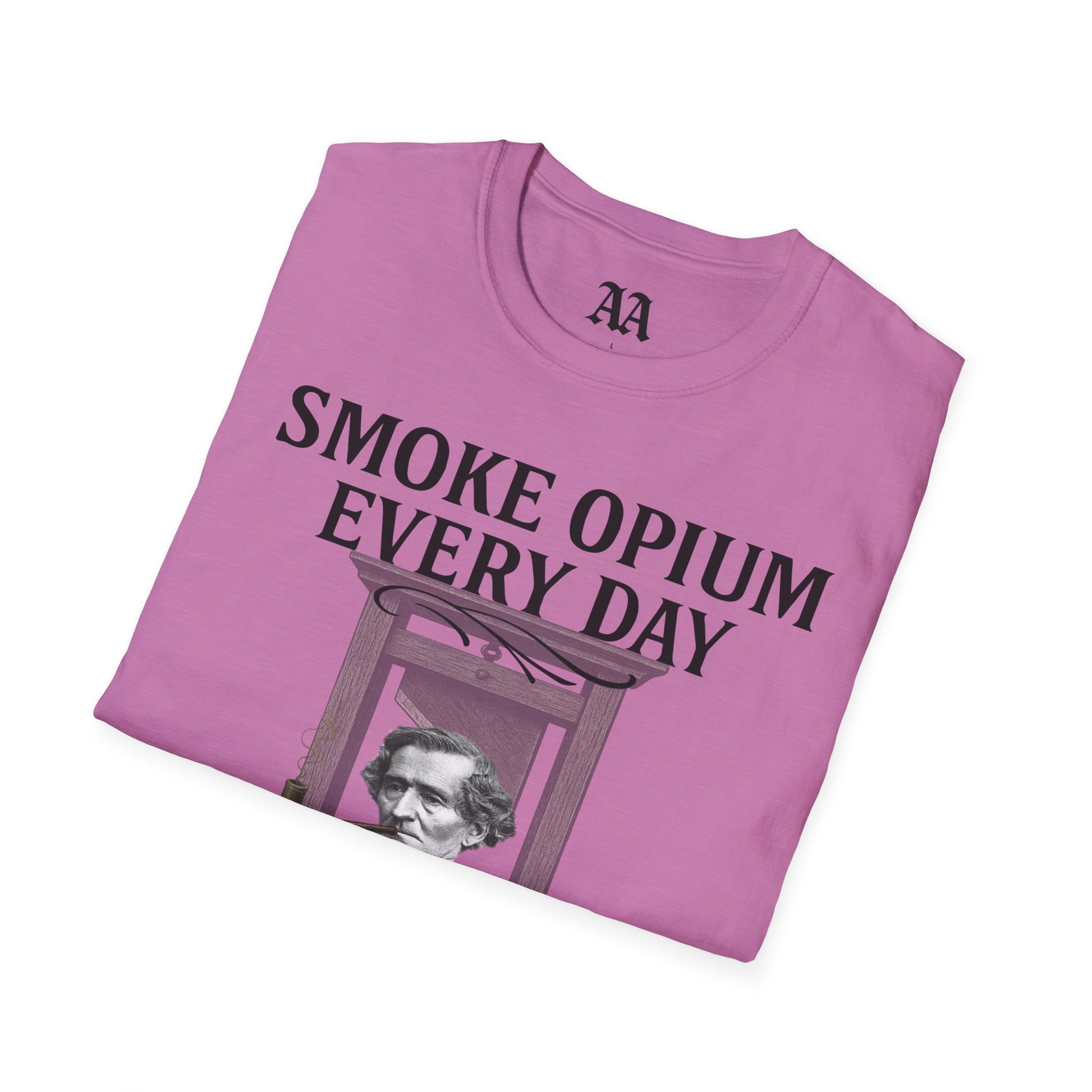 Berlioz Symphonie Fantastique T shirt__Heather Radiant Orchid__folded