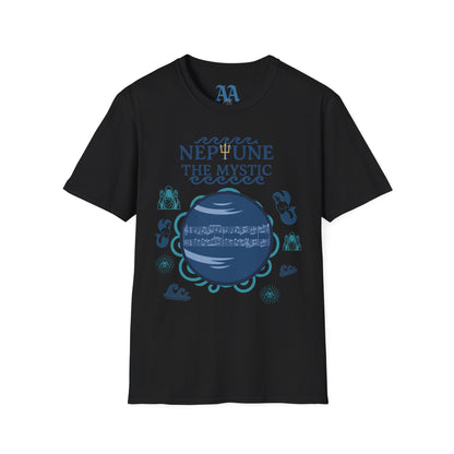 Holst Neptune sheet music astrological symbols T Shirt__Black__hanging