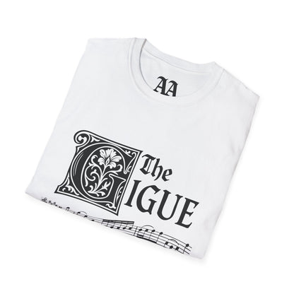 Music pun Gigue is up Bach Partita T Shirt__White__folded