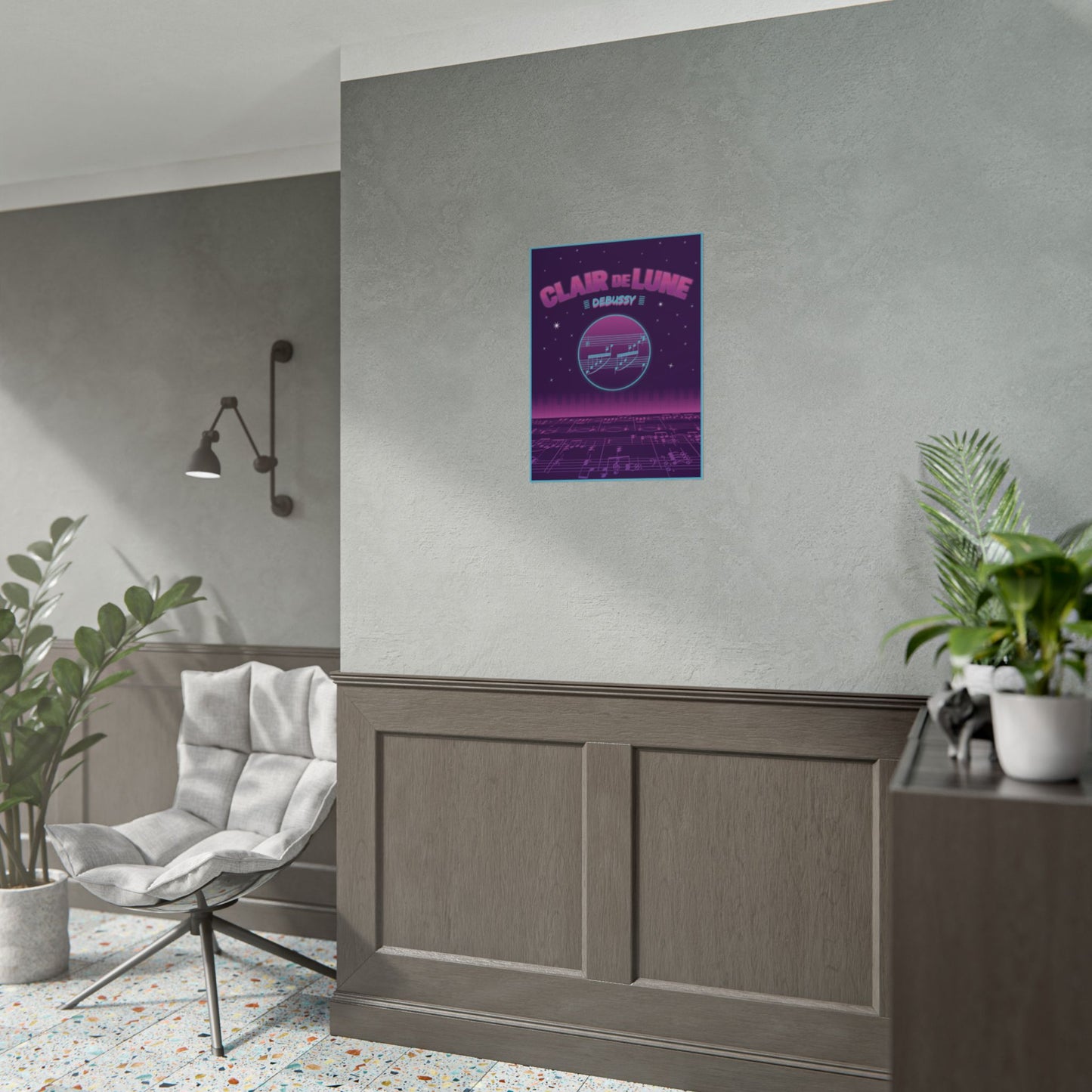 "Clair de Lune" Debussy Rolled Poster Wall Art