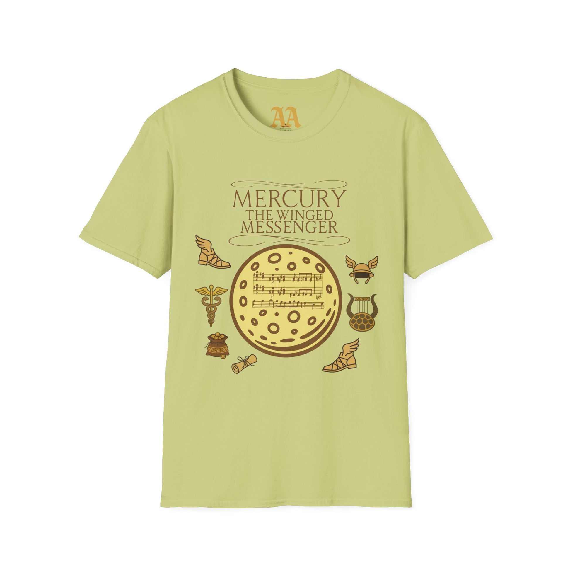 Holst Mercury sheet music astrological symbols T Shirt__Pistachio__hanging