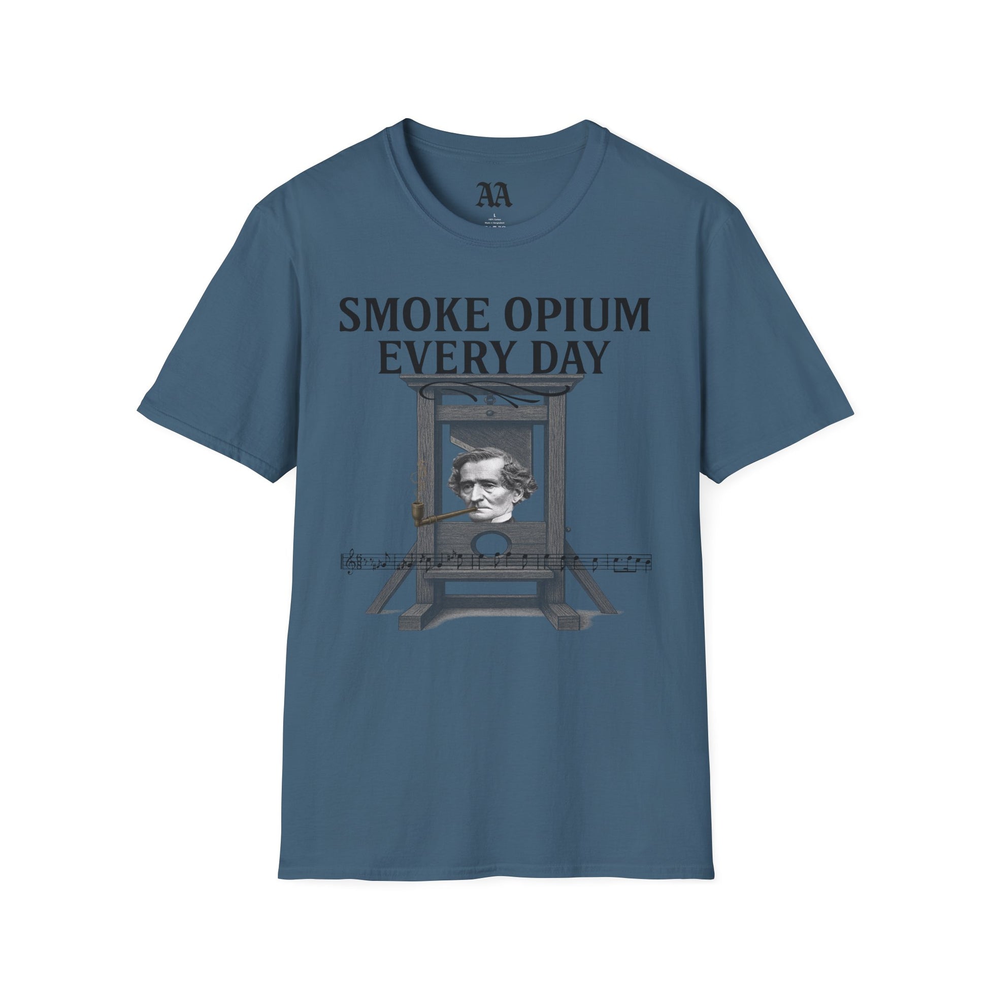 Berlioz Symphonie Fantastique T shirt__Indigo Blue__hanging