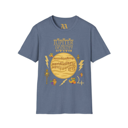 Holst Planet's Jupiter T shirt__Indigo__hanging
