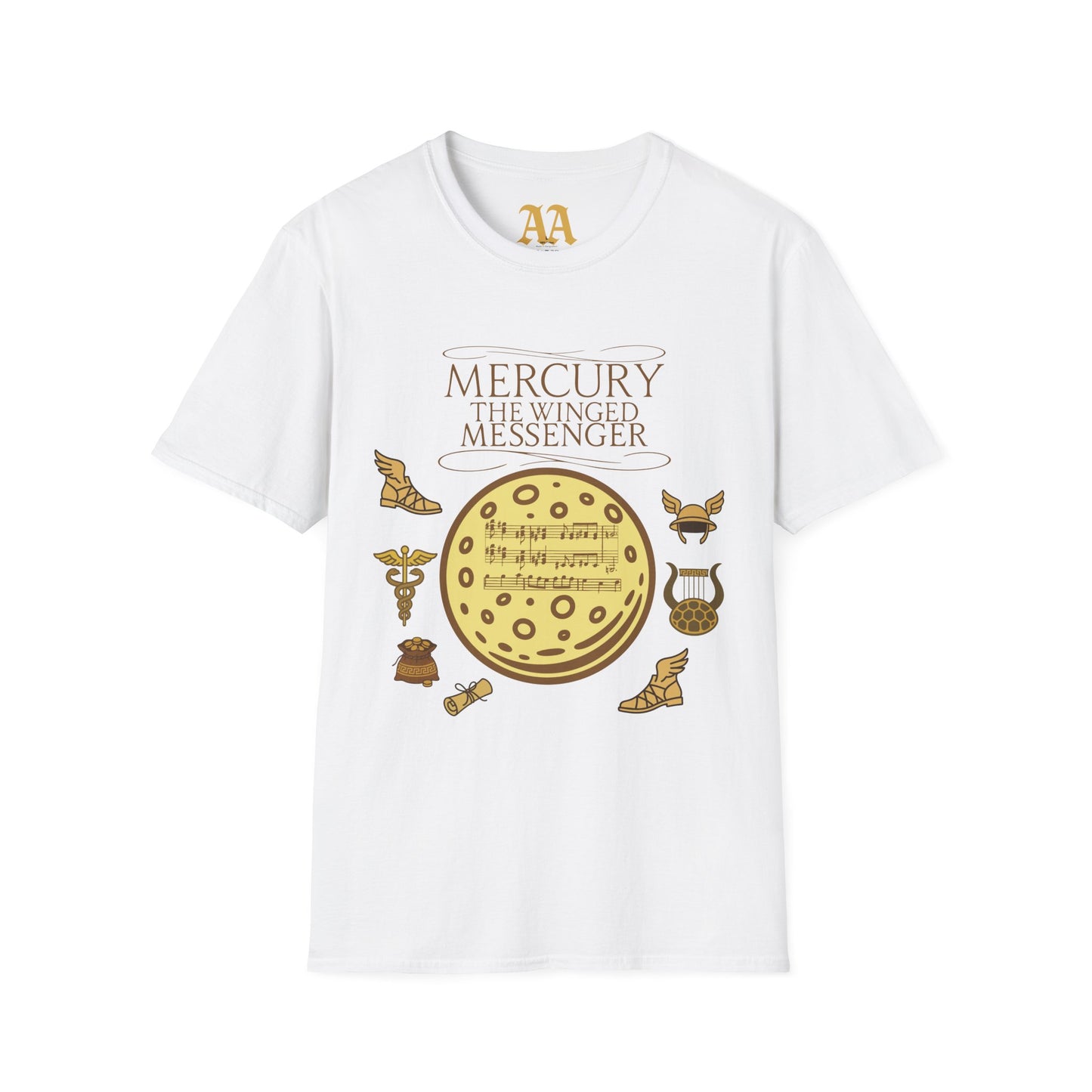 Holst Mercury sheet music astrological symbols T Shirt__White__hanging