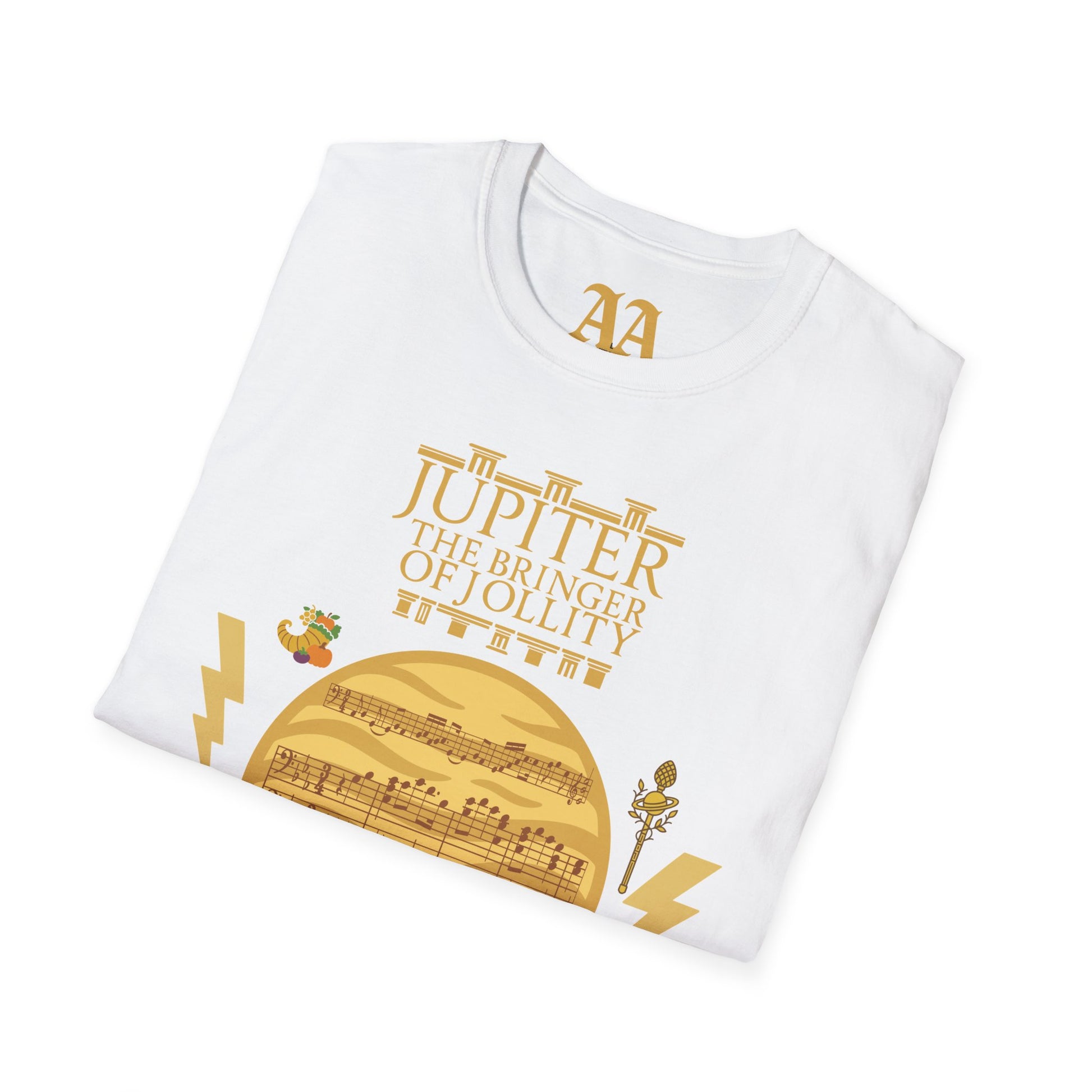 Holst Planet's Jupiter T shirt__White__folded