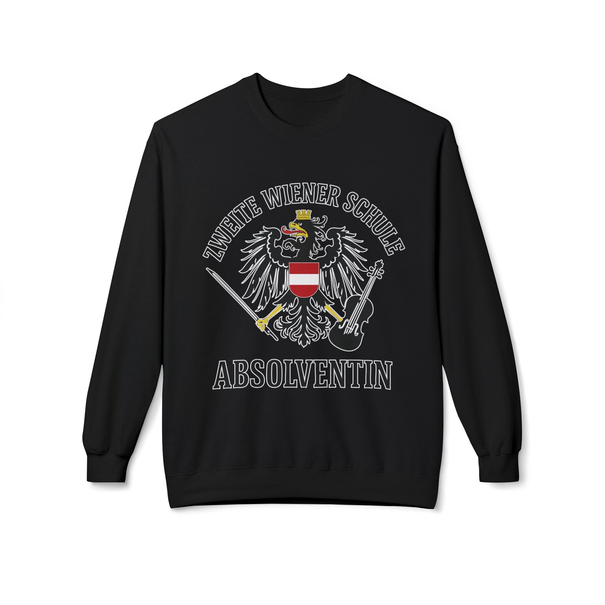 second viennese school absolventin sweatshirt german text