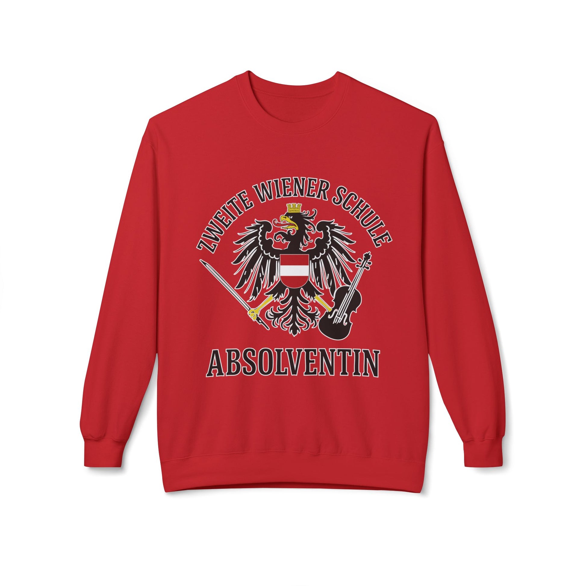 second viennese school absolventin sweatshirt german text