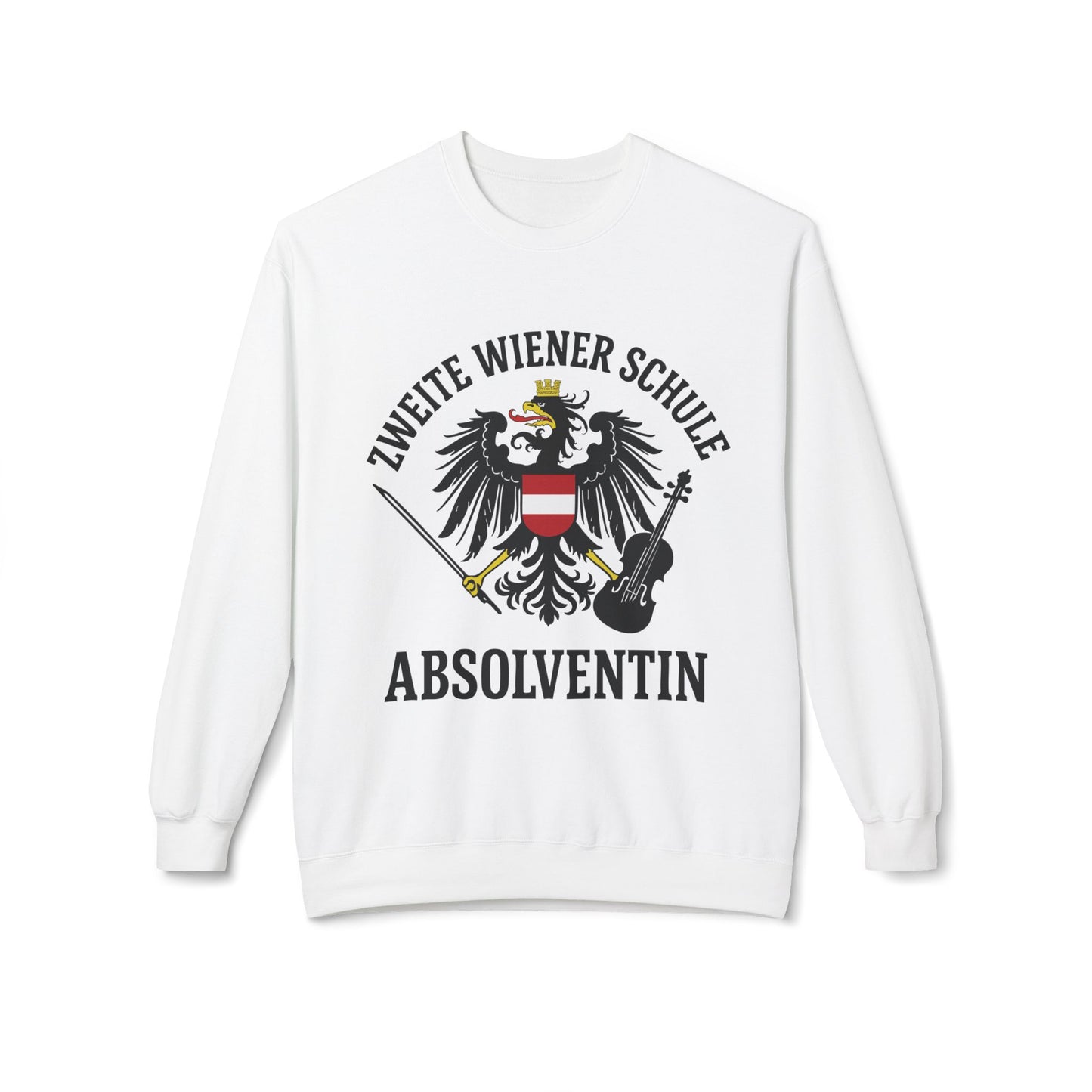second viennese school absolventin sweatshirt german text
