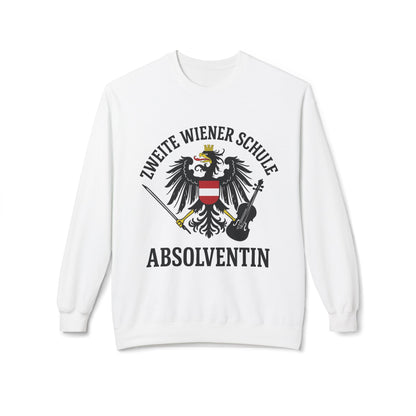 second viennese school absolventin sweatshirt german text