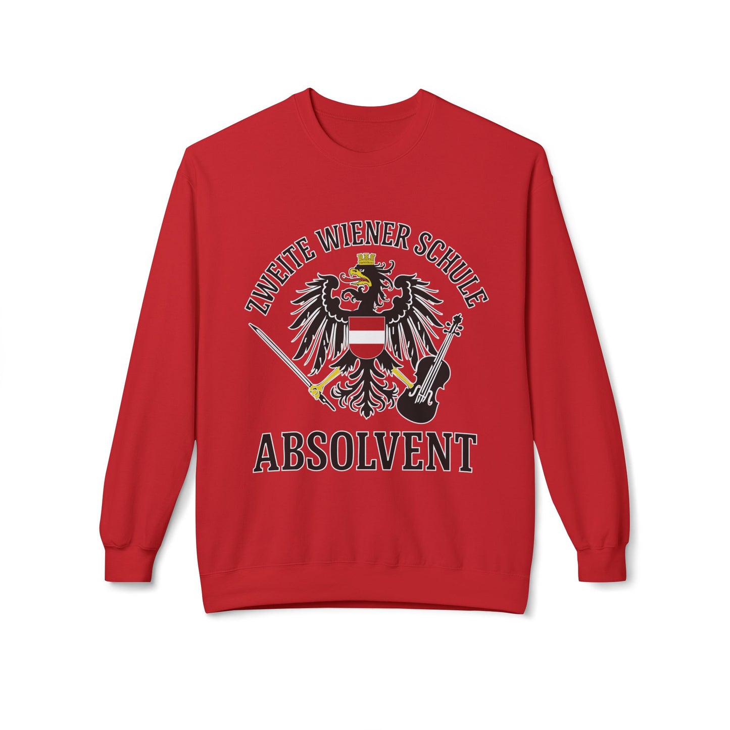 second viennese school absolvent sweatshirt german text
