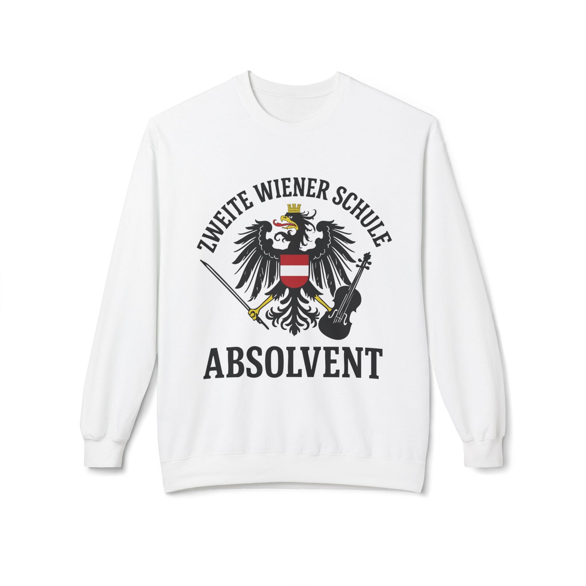 second viennese school absolvent sweatshirt german text